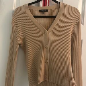 Tan long sleeve cardigan